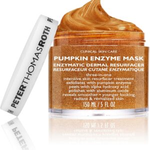 Peter Thomas Roth | Pumpkin Enzyme Mask | Enzymatic Dermal Resurfacer, Exfoliating Pumpkin Facial Mask for Dullness, Fine Lines, Wrinkles and Uneven Skin Tone , 1 count (5 Fl Oz)