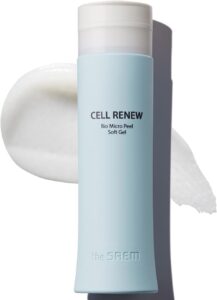 THESAEM Facial Soft Peeling Gel - Natural AHA+BHA Korean Enzyme Exfoliating Scrub for Dead Skin Cells, Face Exfoliator, Skin Turnover, Cell Renew Bio Micro Peel Soft Gel, 5.41 fl.oz.